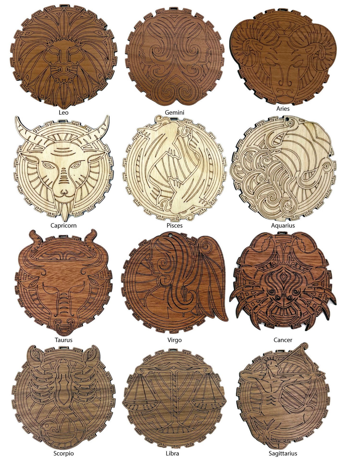 Astrological Signs Ornament - Zodiac Sign Ornament - New Age Ornament - Aries Ornament