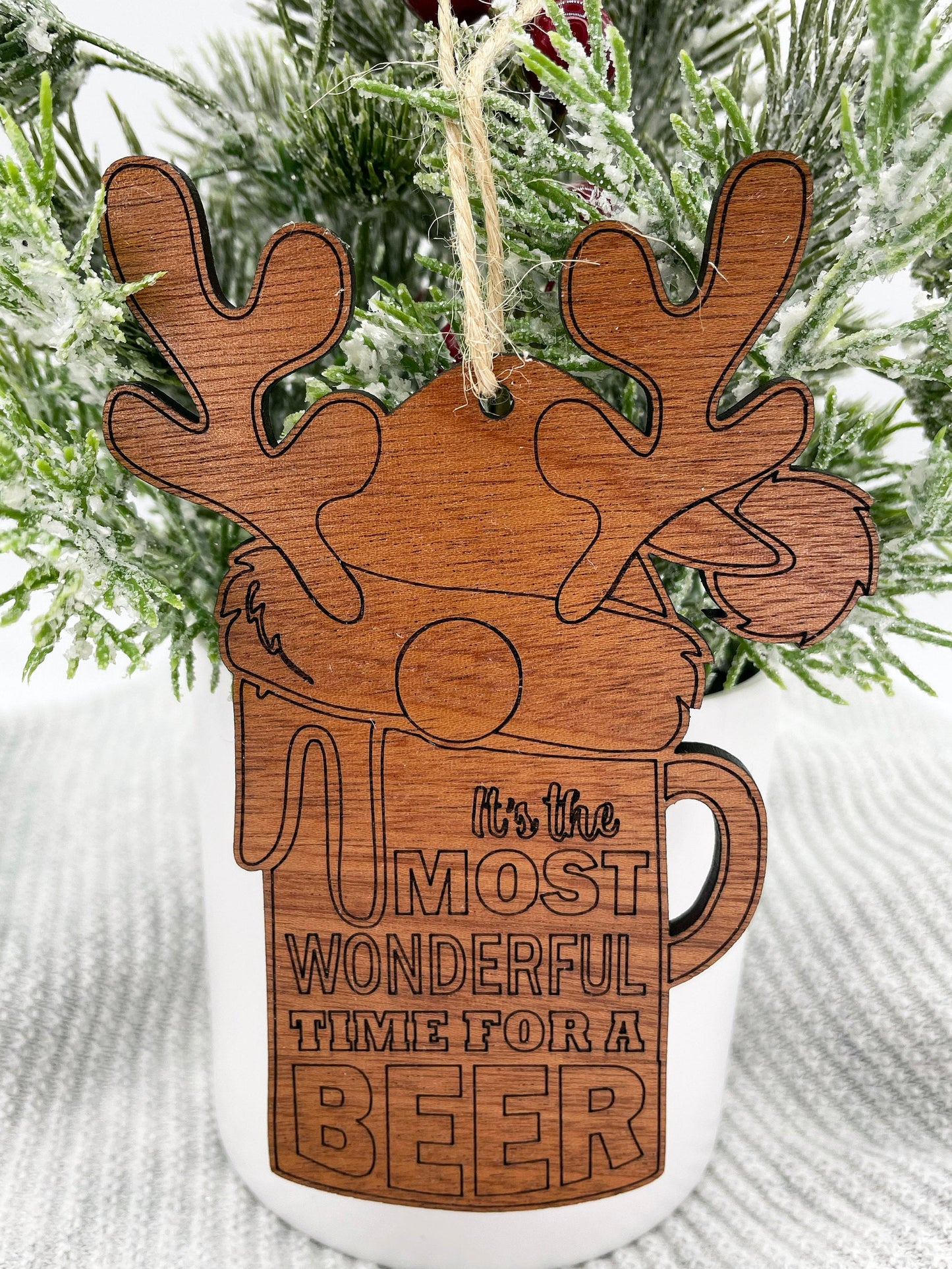 Beer Lover Ornament Gift - Beer Tag - Beer Gift - Gift for Him - Gift for her