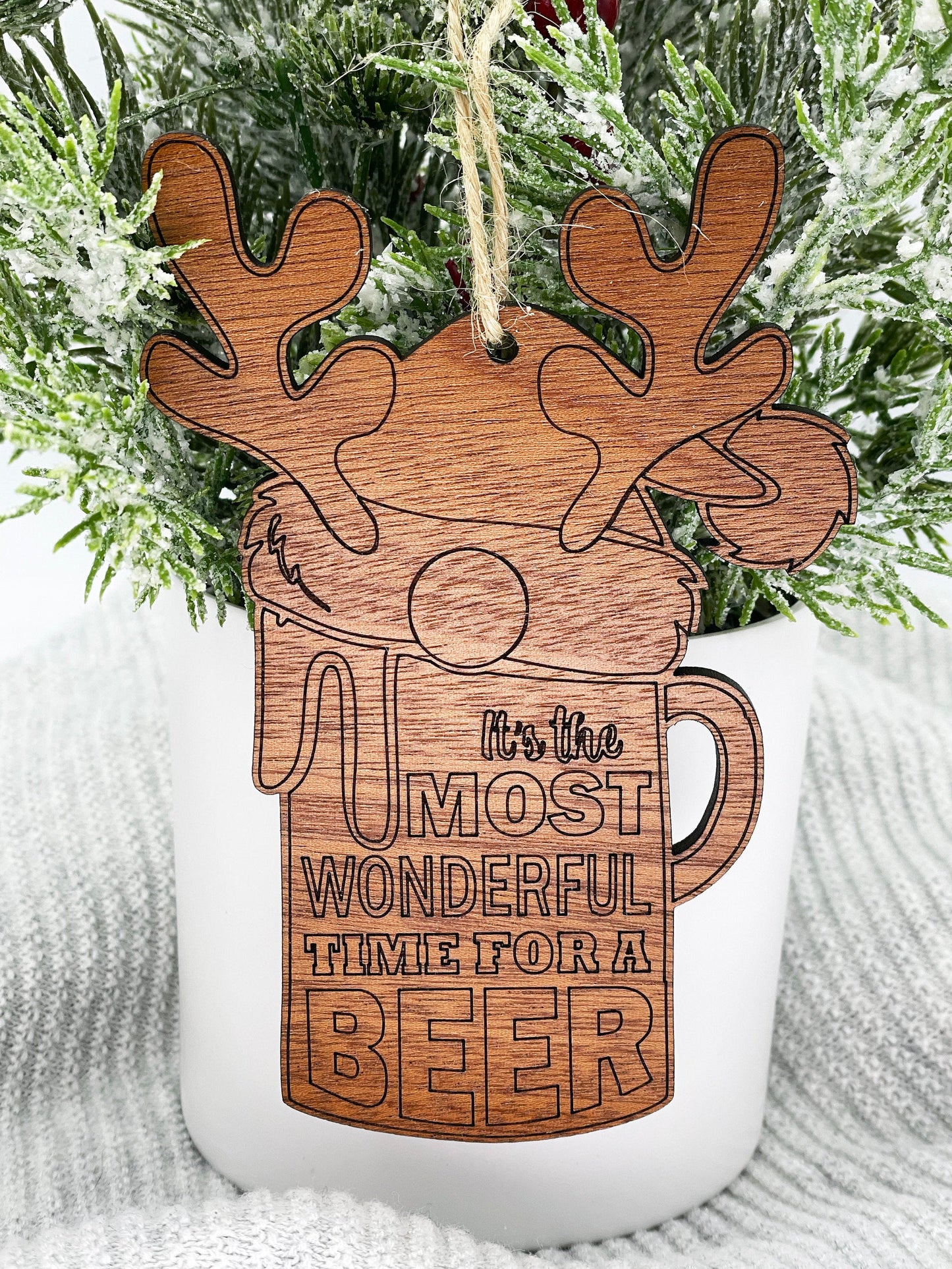 Beer Lover Ornament Gift - Beer Tag - Beer Gift - Gift for Him - Gift for her