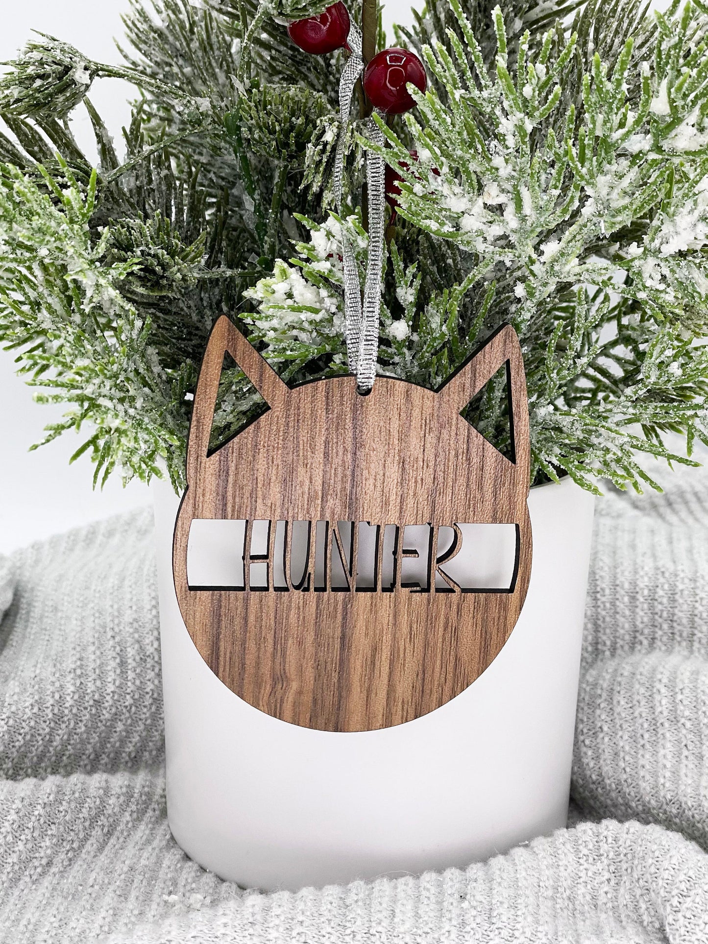 Personalized Cat Ornament - New Cat Gift - Cat Lover Gift