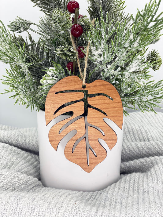 Monstera Leaf Ornament - Plant Lover Ornament - Gardener Gift - Plant Lover Gift