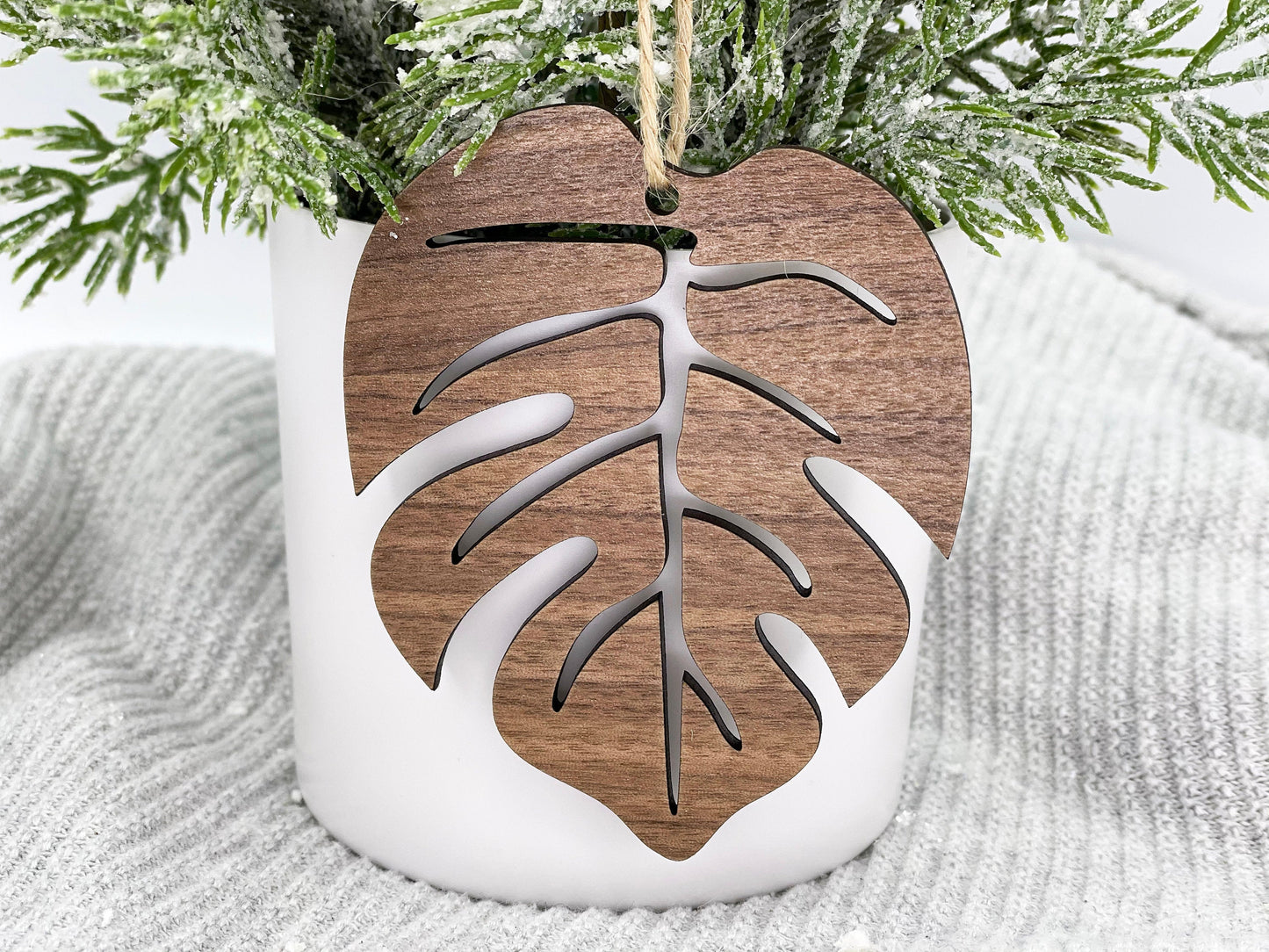 Monstera Leaf Ornament - Plant Lover Ornament - Gardener Gift - Plant Lover Gift