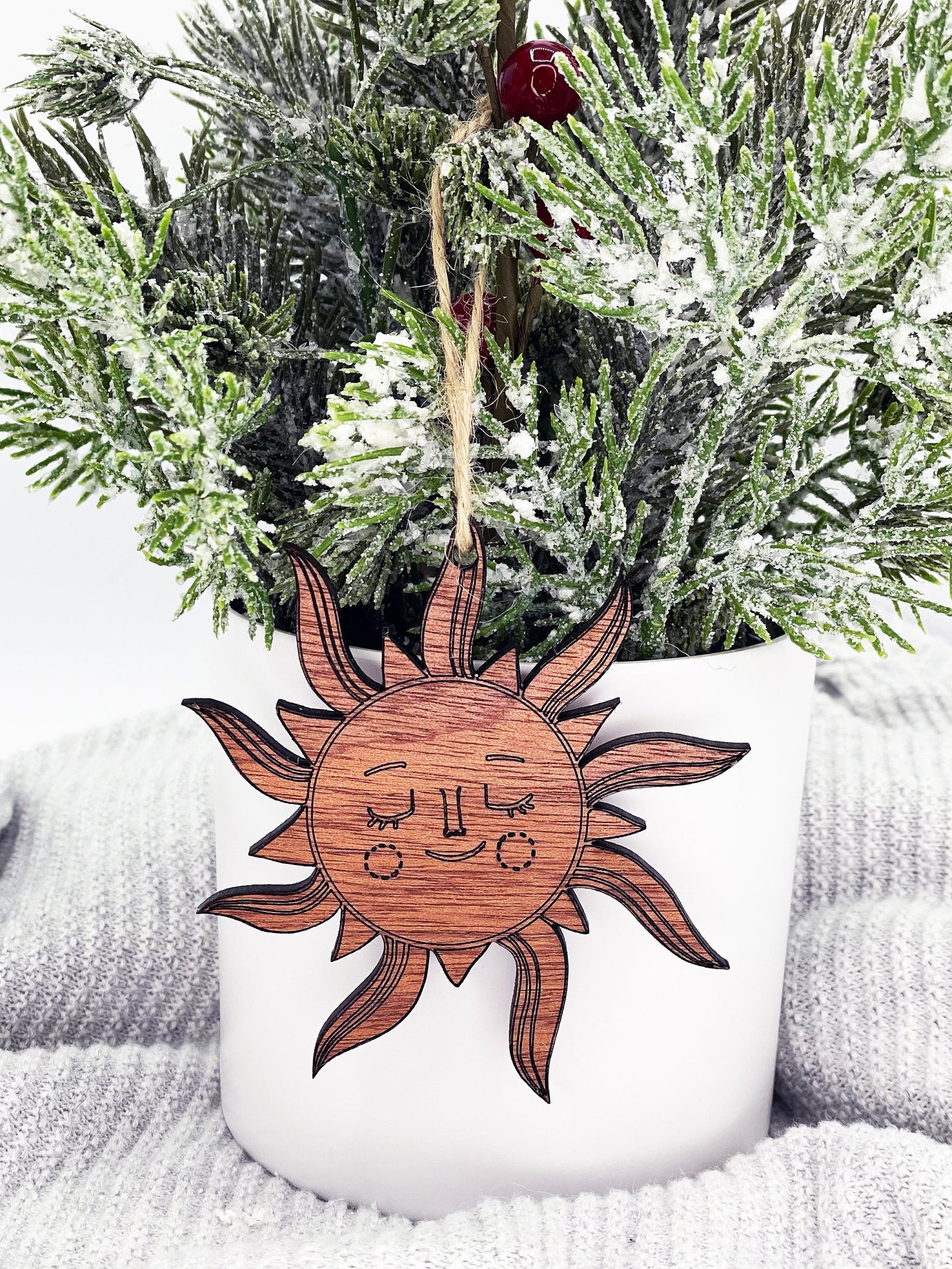 Sun and Moon Ornaments - Boho Ornaments