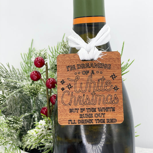 Holiday Wine Bottle Tags - Wine Lover Gift Tag - Vodka Lover Gift Tag - Gift fo Coworker - Gift for Friden