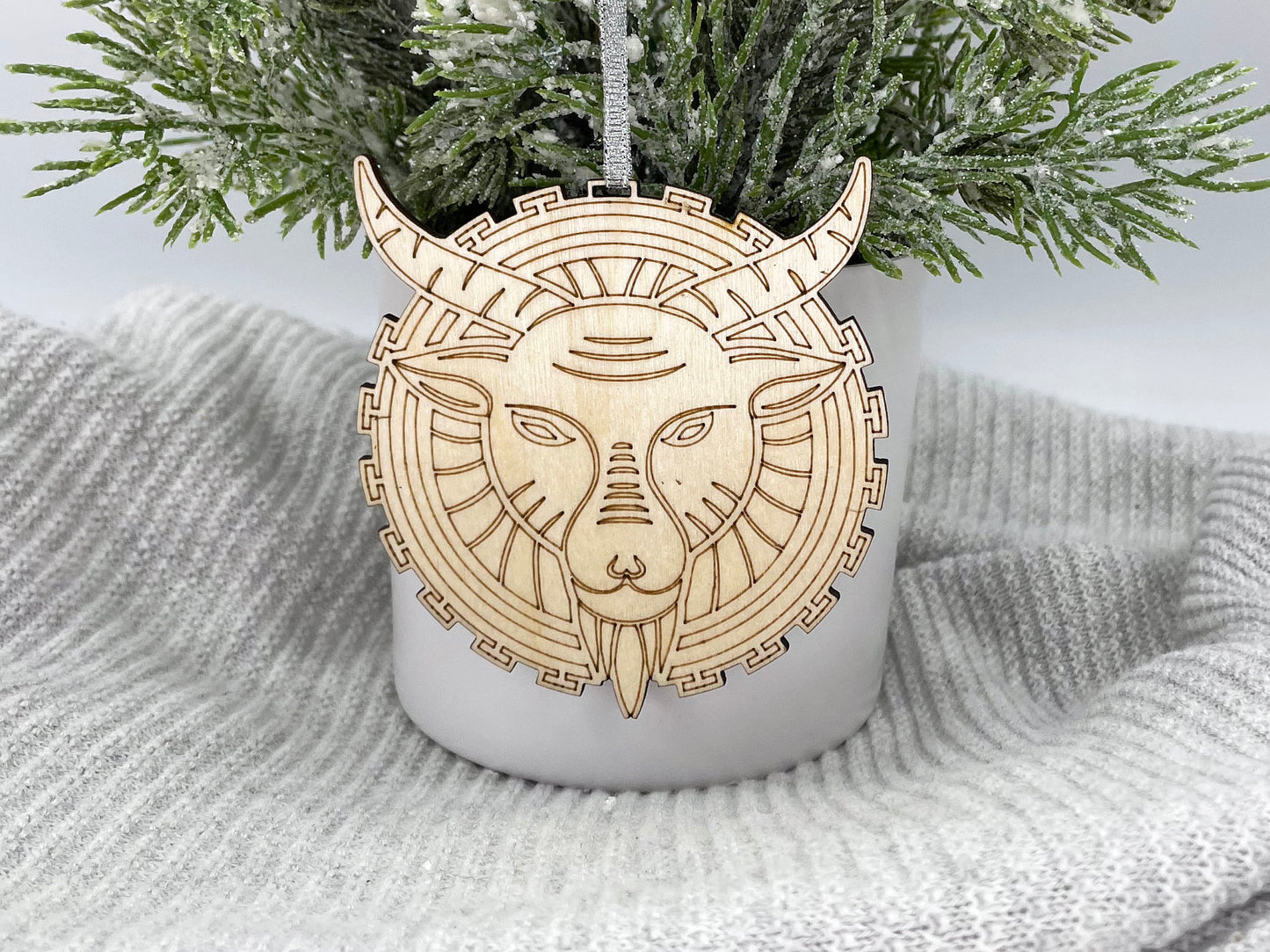 Astrological Signs Ornament - Zodiac Sign Ornament - New Age Ornament - Capricorn Ornament