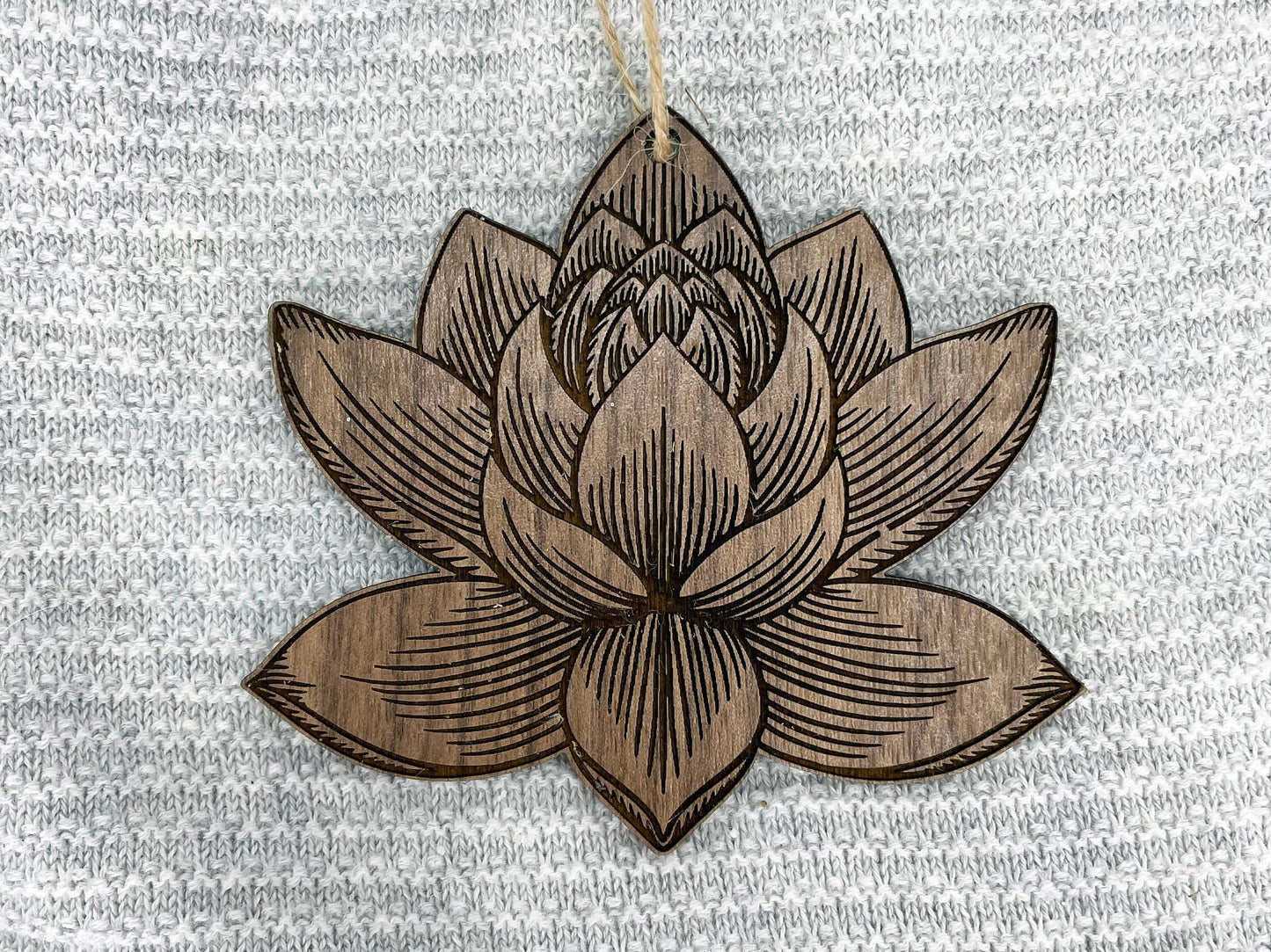 Lotus Flower Ornament, Yoga Lotus Ornament, Boho Ornament,  New Beginning Ornament