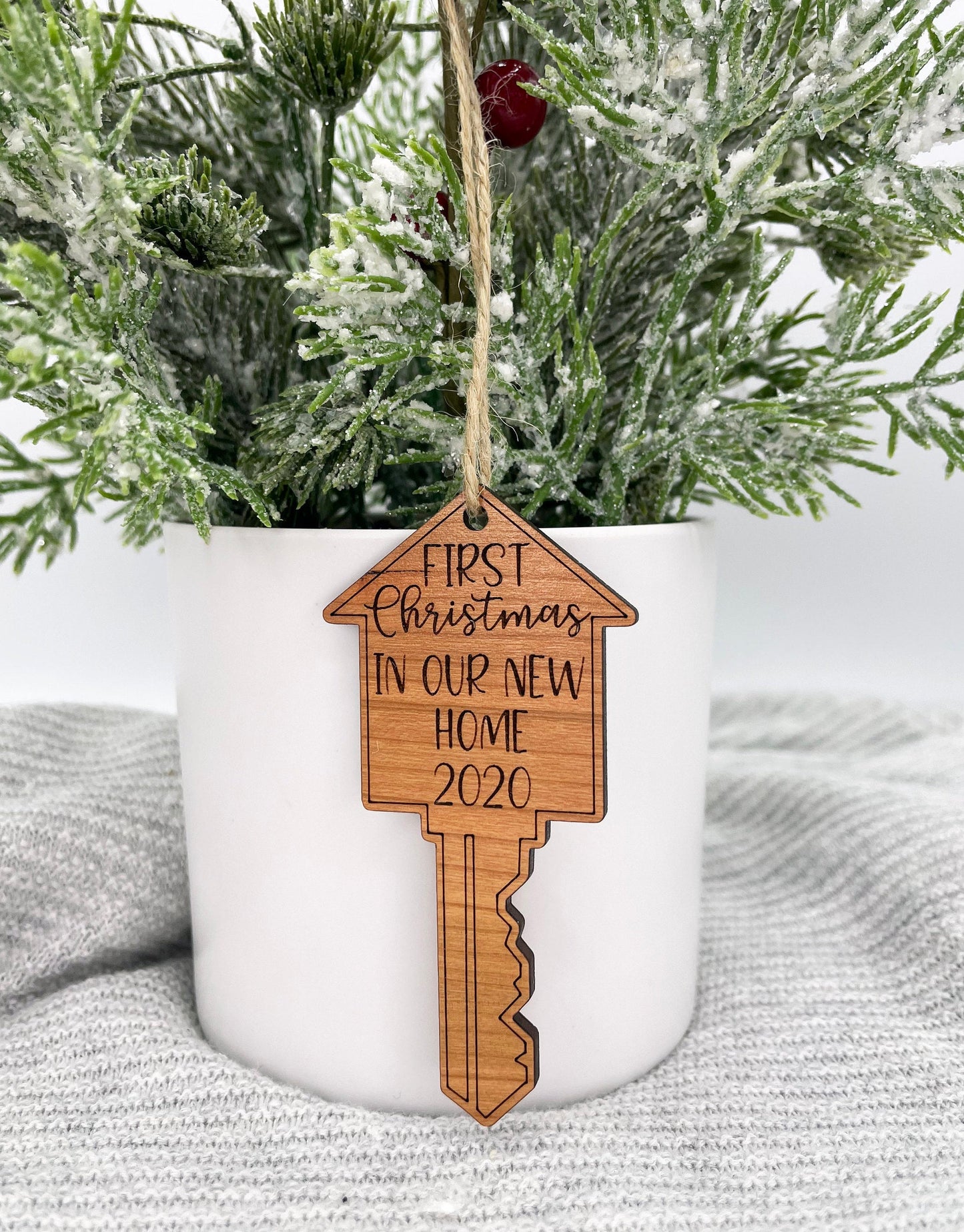 Christmas New Home Gift - New Home Ornament - Our First  House/Home - House Ornament - Commemorative Home Purchase - Real Estate Gift