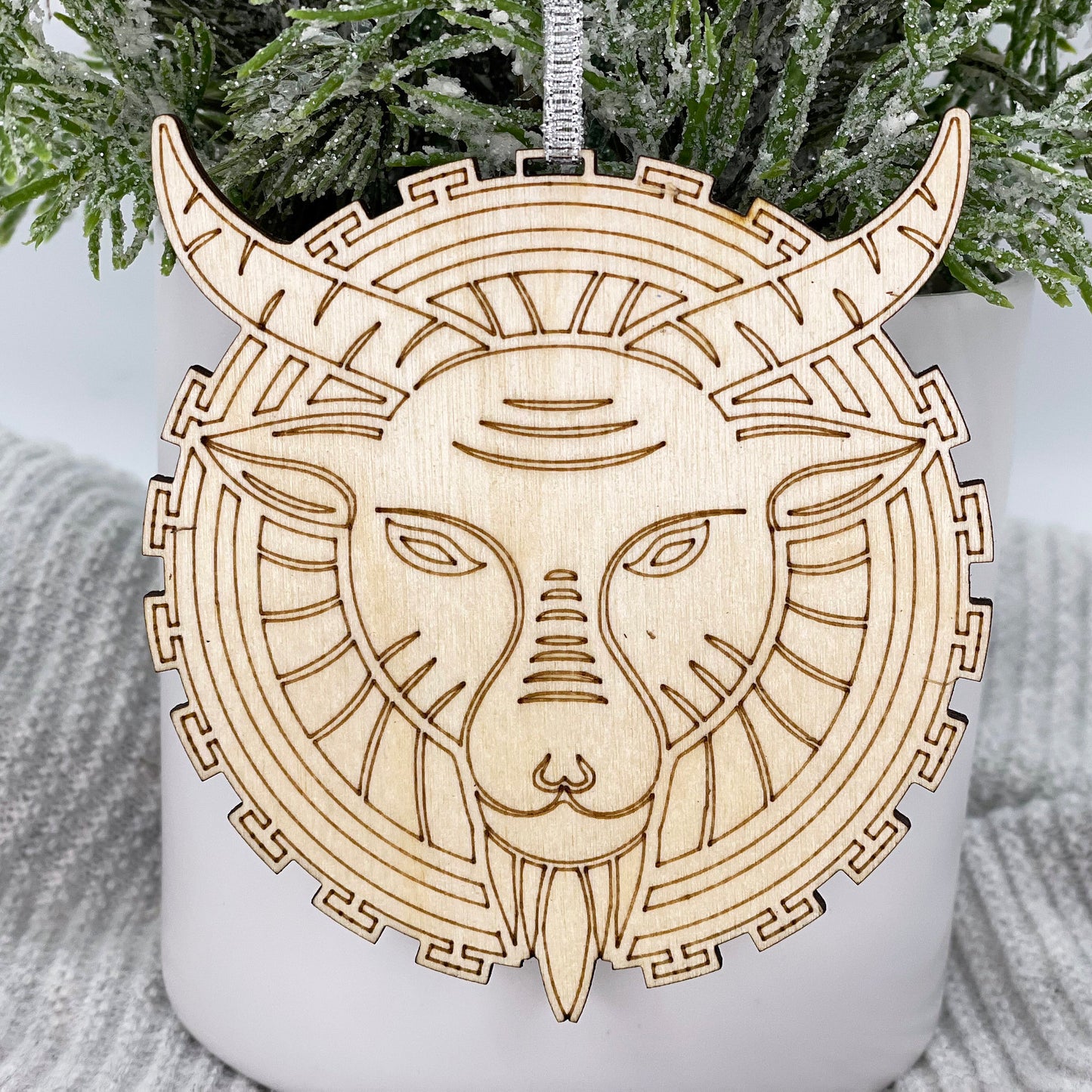 Astrological Signs Ornament - Zodiac Sign Ornament - New Age Ornament - Capricorn Ornament