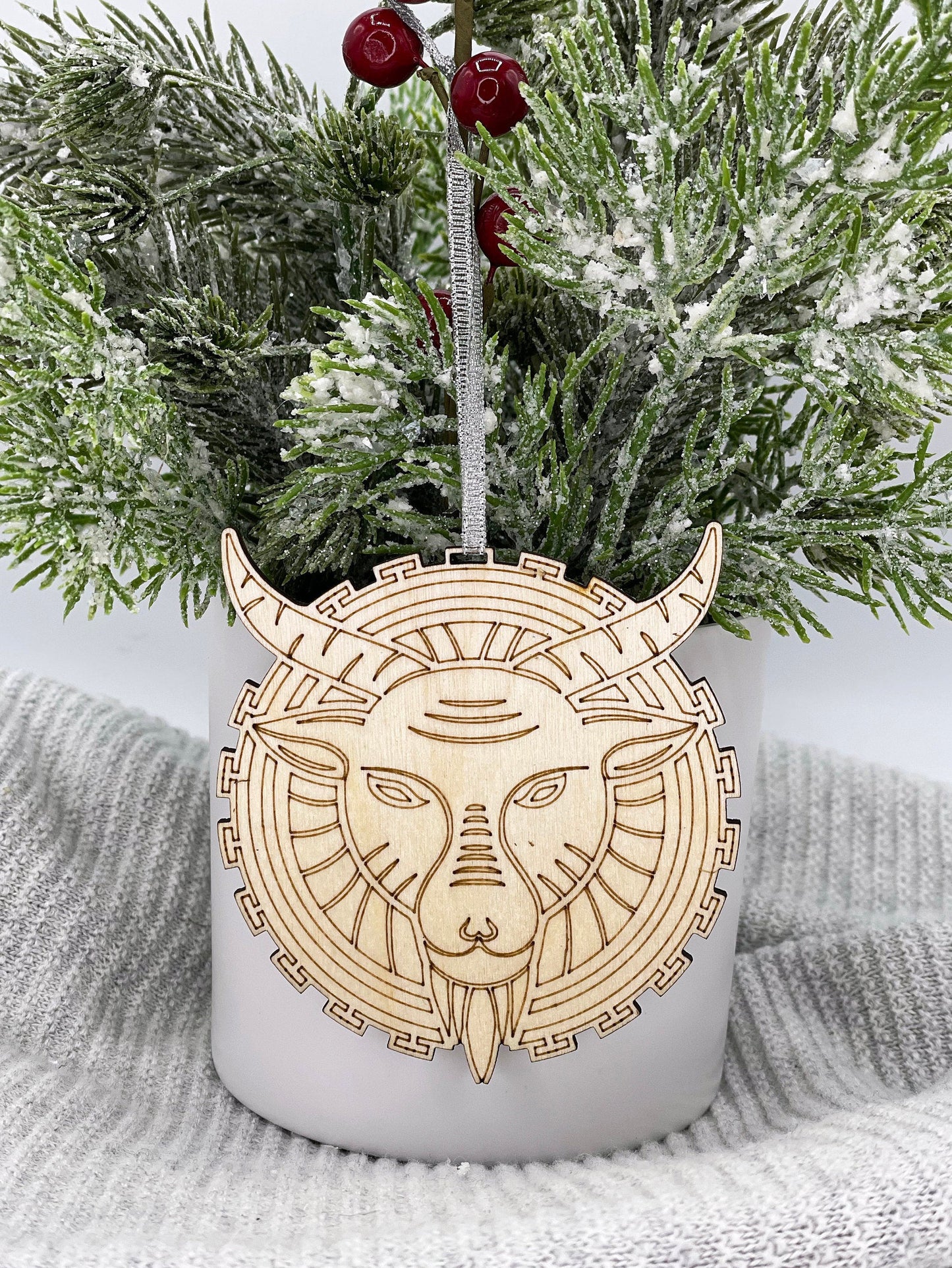 Astrological Signs Ornament - Zodiac Sign Ornament - New Age Ornament - Capricorn Ornament