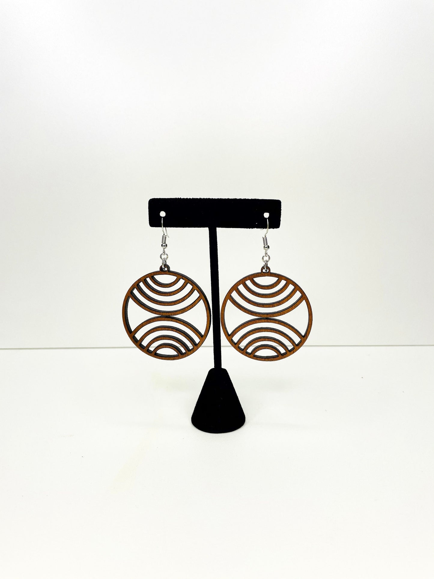Wooden Earrings, Laser Cut Earrings, Circle Earrings, Birthday Gift, Best Friend Gift,