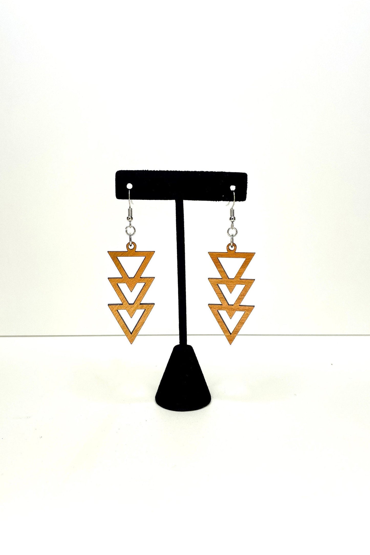 Minimalist Jewelry, Triangle Earring, Dangle Earrings, Teacher Appreciation Gift