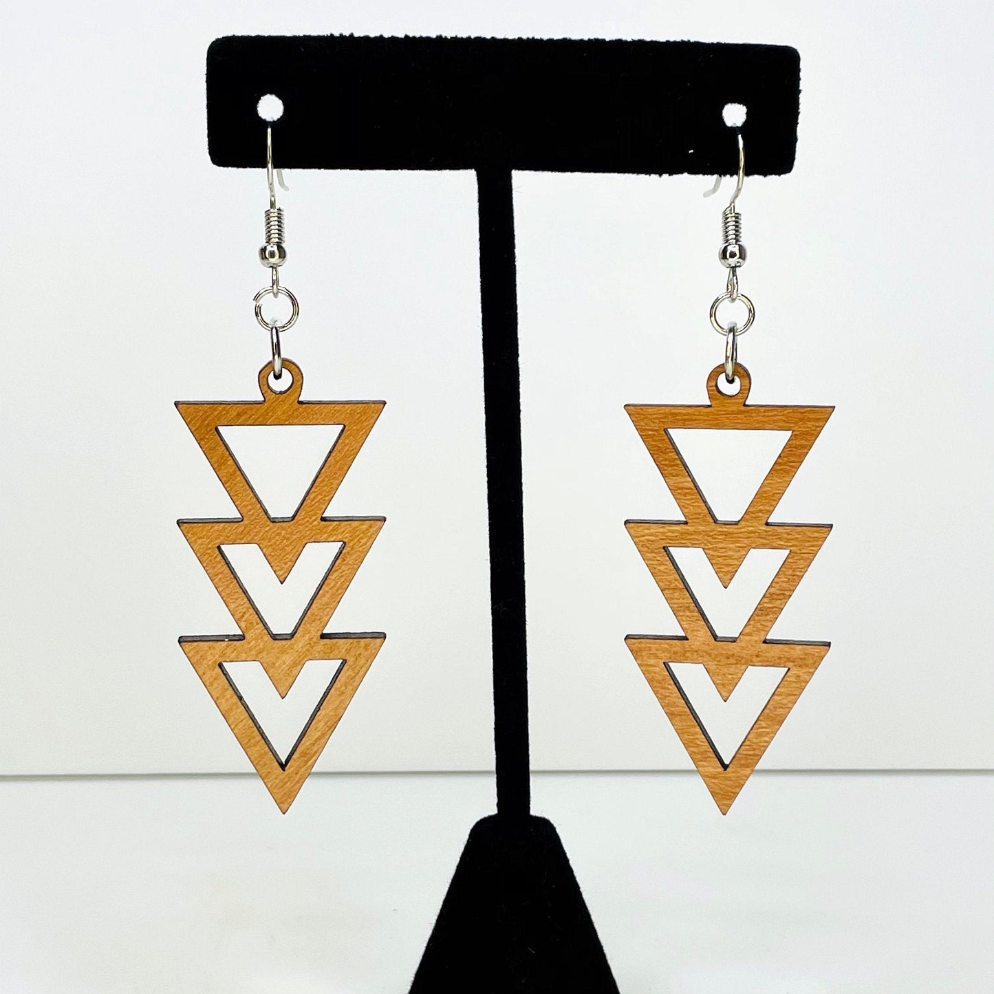 Minimalist Jewelry, Triangle Earring, Dangle Earrings, Teacher Appreciation Gift