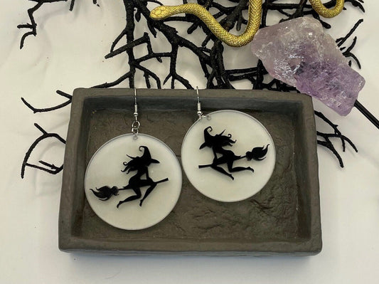 Witchy Earring, Halloween Night Earrings, Gift for Daughter-in-Law