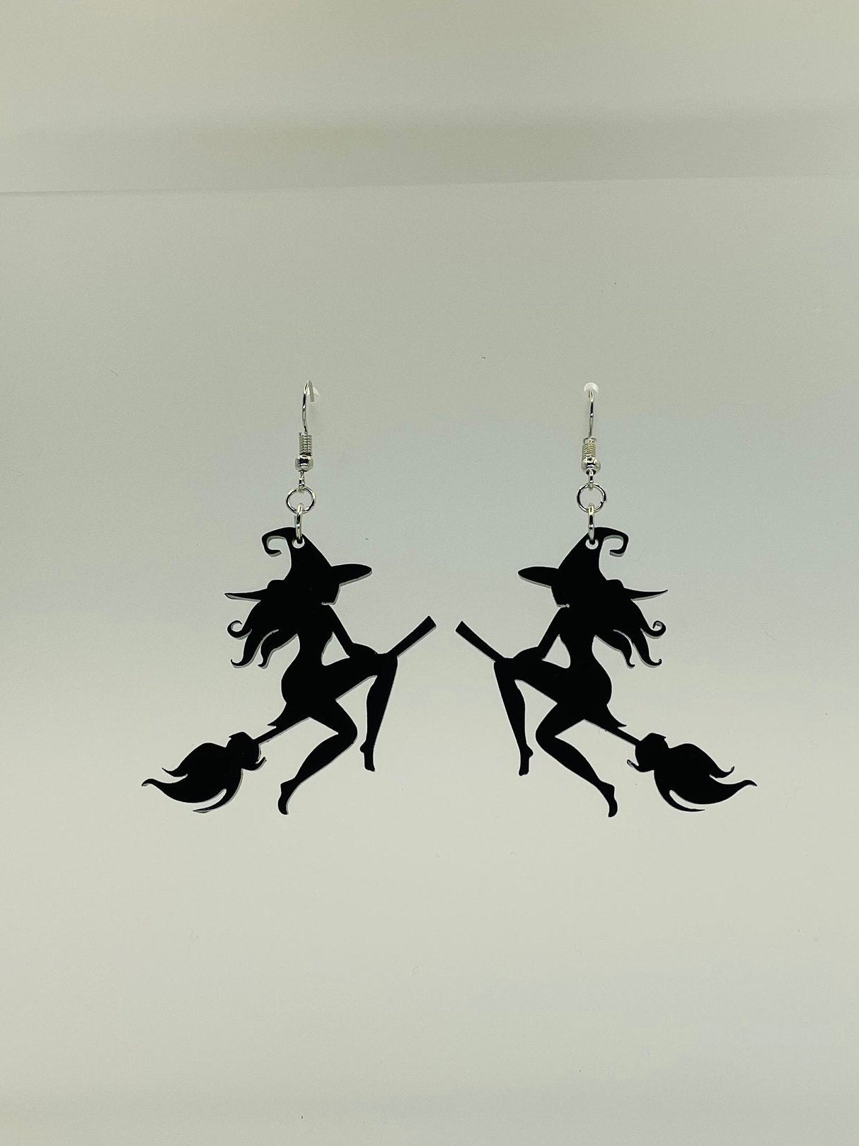 Acrylic Witch Earring, Halloween Earrings, Gift for Best Friend