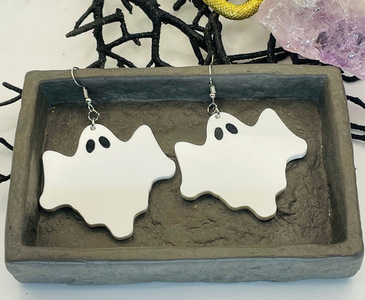 Statement Ghost Earrings, Halloween Earrings, Gift for Sister