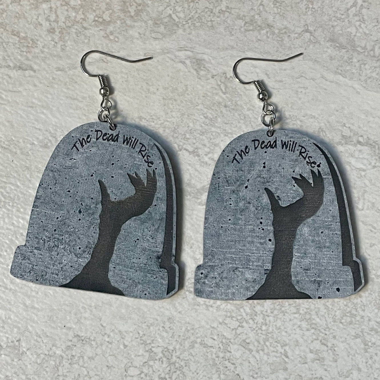 Zombie The Dead Will Rise Earring, Halloween Jewelry, Gift for Zombie Lover