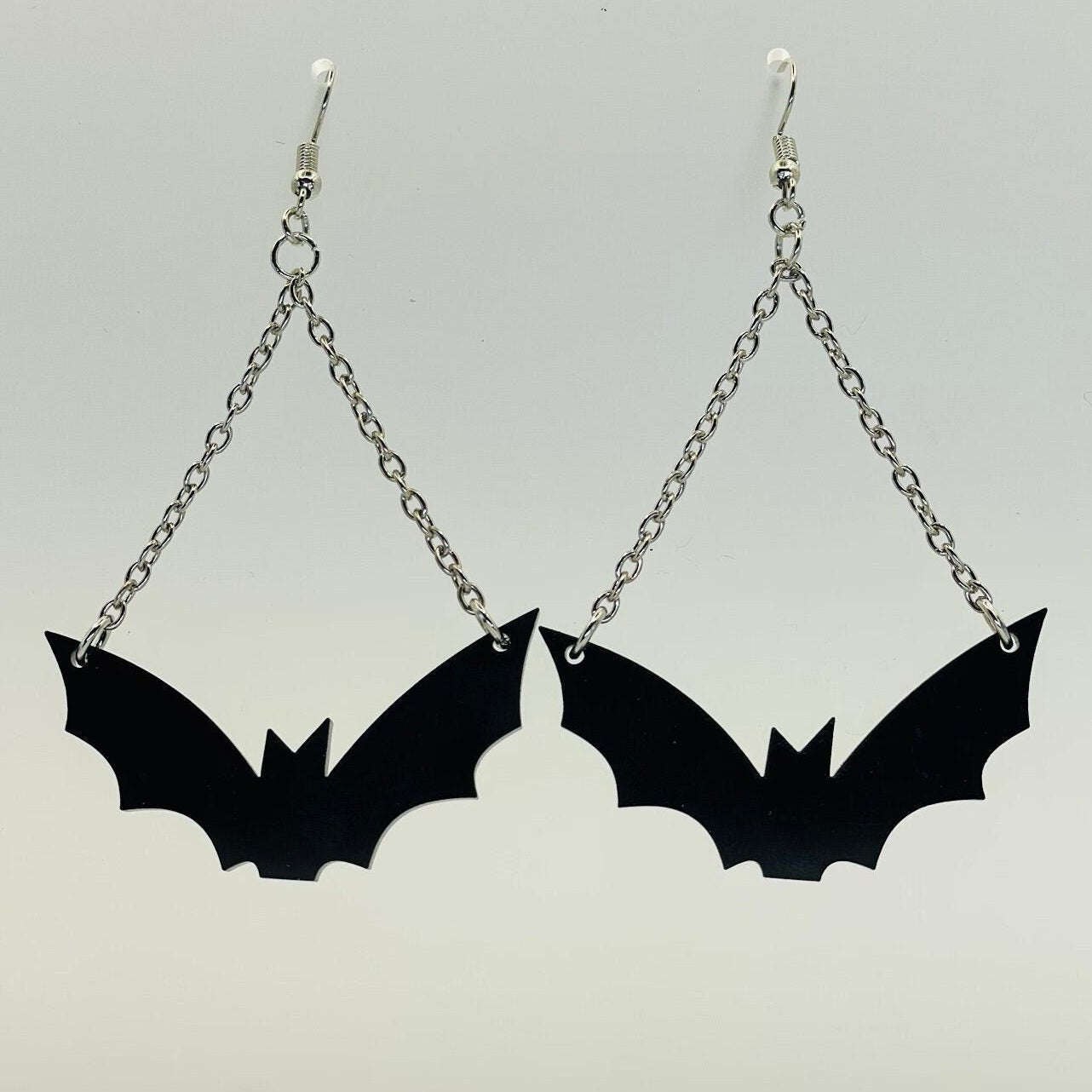 Hanging Bat Earrings, Halloween Earrings, Friendship Gift