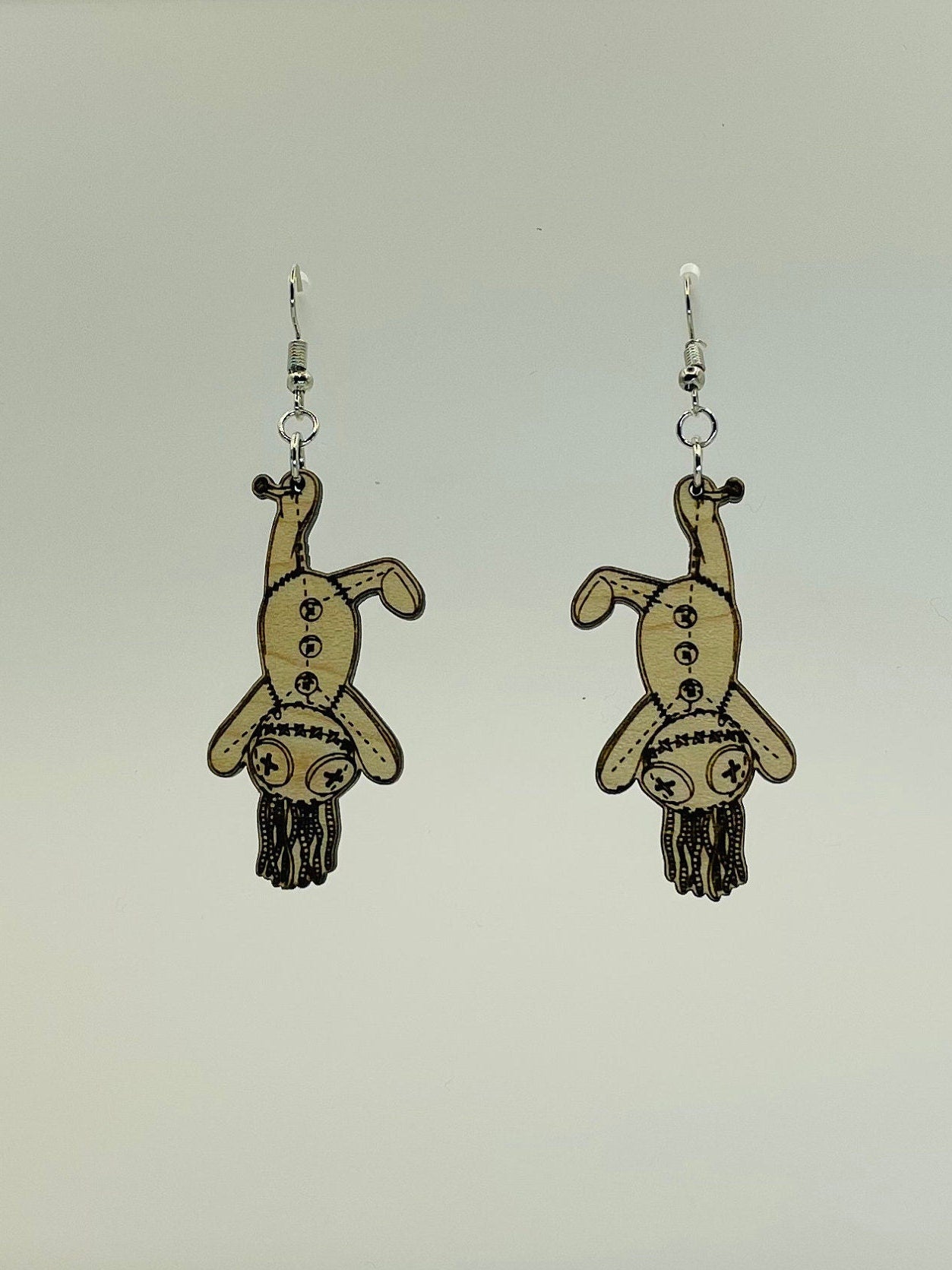 Voodoo Doll Earrings, Witchy Earrings, Magical Earrings, Thinking of you Gift