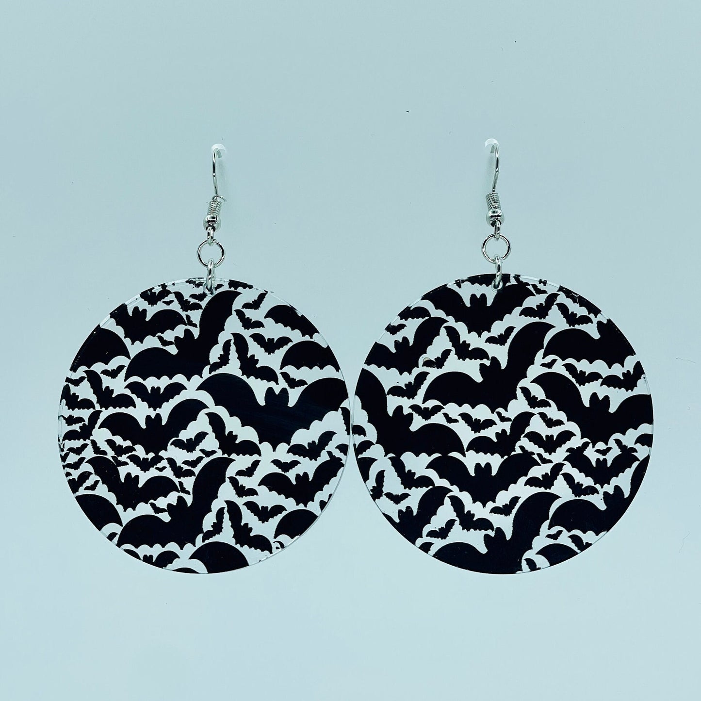 Circle of Bats Dangle Earring, Halloween Bats, Gift for Coworker