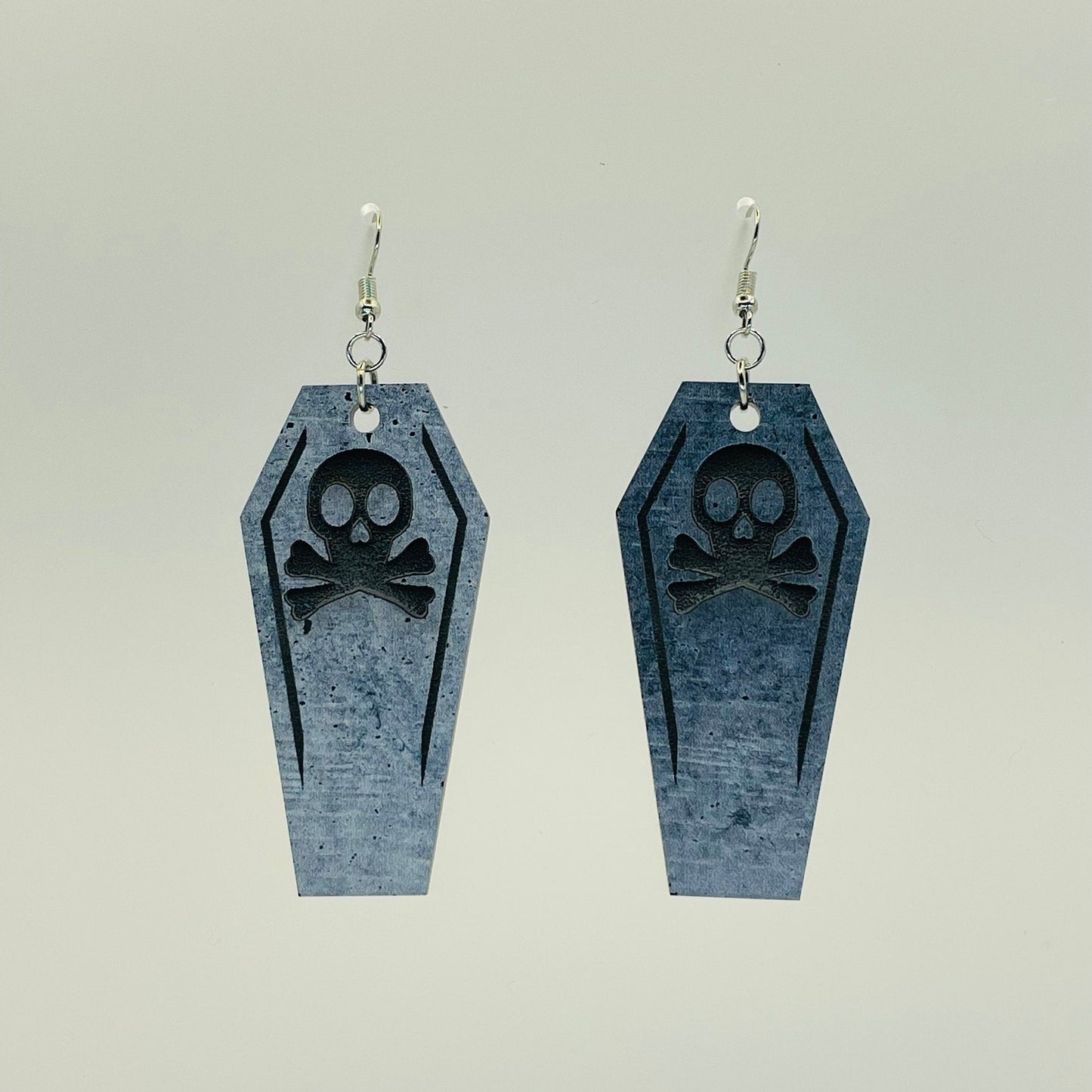 Coffin Earrings, Graveyard Halloween Earrings, Gift for Friend